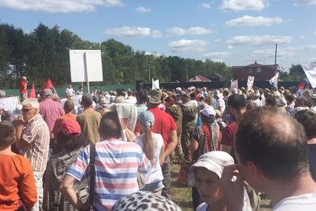 Олег Лебедев выступил на экологическом митинге во Владимирской области