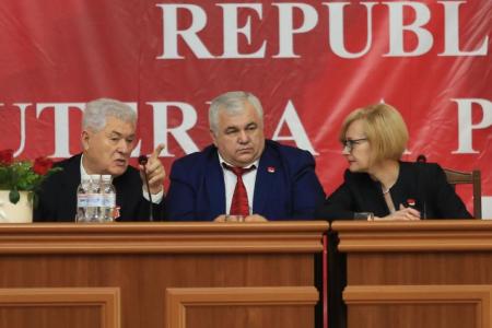 Делегации коммунистических партий, входящих в СКП-КПСС, приняли участие в Политисполкоме ЦС СКП-КПСС и торжественном Пленуме ЦК ПКРМ