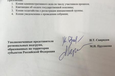 Инициаторы Референдума потребовали от Верховного Суда признать незаконным бездействие Центральной избирательной комиссии 