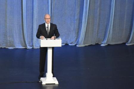 В Государственном Кремлевском дворце состоялся праздничный концерт, посвященный 100-летию Ленинского Комсомола