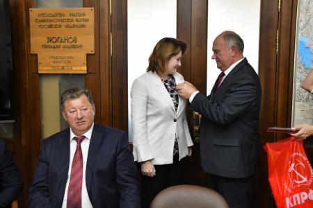Г.А. Зюганов наградил членов Фонда памяти полководцев Победы