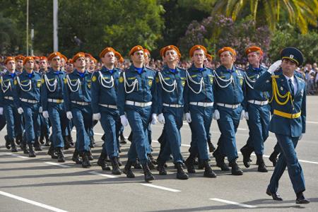 Казбек Тайсаев принял участие в праздновании 25-летия Победы в Отечественной войне народа Абхазии
