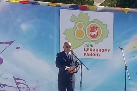 Первый секретарь Комитета КРО КПРФ Николай Нуров принял участие в праздновании 80-летия Целинного района Калмыкии