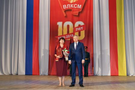 Северная Осетия. Казбек Тайсаев принял участие в торжественных мероприятиях, посвященных 100-летию ВЛКСМ 