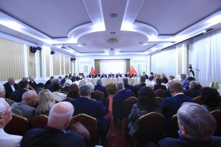 Делегации коммунистических партий, входящих в СКП-КПСС, приняли участие в Политисполкоме ЦС СКП-КПСС и торжественном Пленуме ЦК ПКРМ