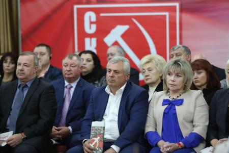 Делегации коммунистических партий, входящих в СКП-КПСС, приняли участие в Политисполкоме ЦС СКП-КПСС и торжественном Пленуме ЦК ПКРМ