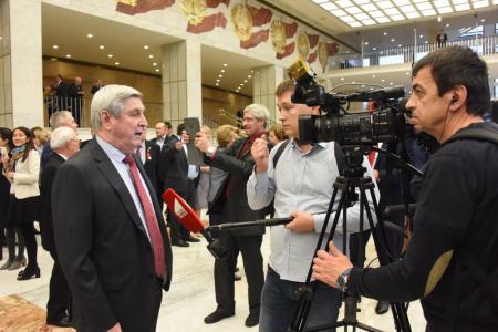 В Государственном Кремлевском дворце состоялся праздничный концерт, посвященный 100-летию Ленинского Комсомола