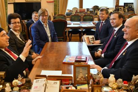 Состоялась встреча Г.А. Зюганова с бывшим Генеральным секретарем комсомола Кипра и Генеральным секретарем ЦК АКЕЛ, экс-президентом Республики Кипр Димитрисом Христофиасом