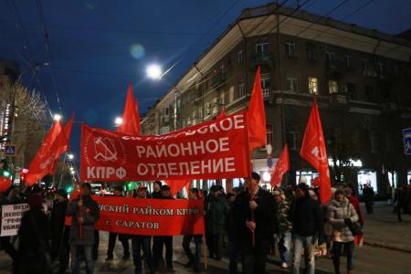 Годовщина Великого Октября в Саратовской области