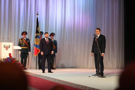 Казбек Тайсаев принял участие в церемонии вступления в должность Главы ДНР Дениса Пушилина и Главы ЛНР Леонида Пасечника