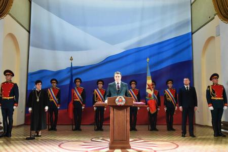 Казбек Тайсаев принял участие в церемонии вступления в должность Главы ДНР Дениса Пушилина и Главы ЛНР Леонида Пасечника