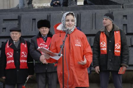 В столице Забайкалья коммунисты отметили День Великого Октября