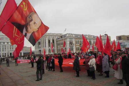 Тамбов. 101-я годовщина Великой Октябрьской социалистической революции