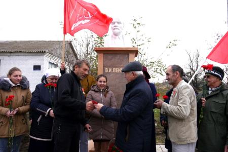 В Липецкой области открыт памятник В.И. Ленину