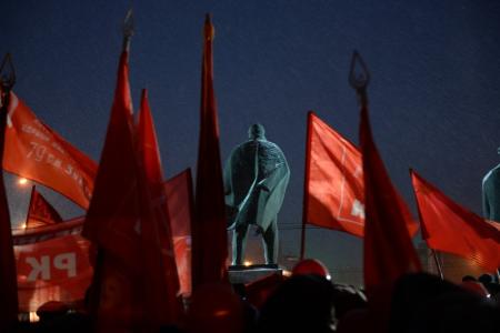 Новосибирск отметил 101-ю годовщину Великого Октября 
