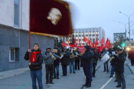 В Перми отпраздновали годовщину Великого Октября 