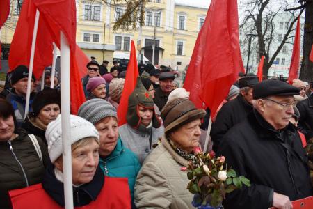 В Туле прошел митинг в честь 101-й годовщины Великого Октября