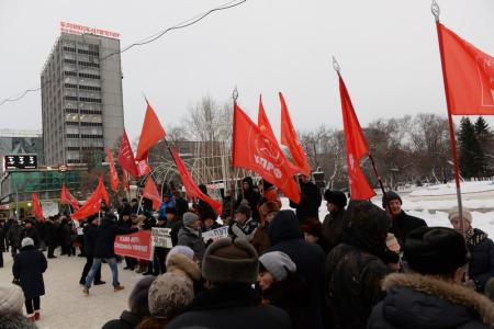 «Вскоре Новосибирск заговорит по-французски»: Новосибирцы вышли на акцию протеста против пенсионной «реформы»