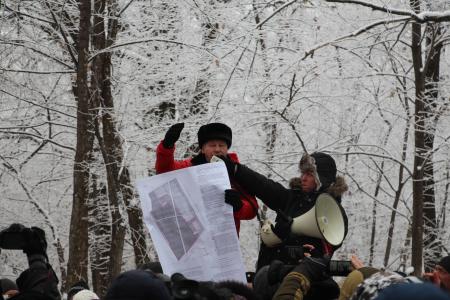 В Самаре состоялся митинг против застройки лесопарка