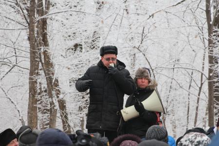 В Самаре состоялся митинг против застройки лесопарка