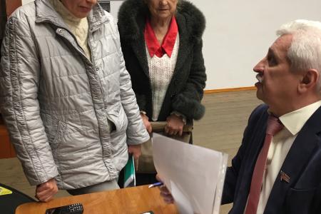 Краснодарский край. Коммунист-депутат Госдумы Н.И. Осадчий побывал в Красноармейском районе