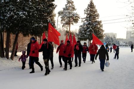 Челябинск. «Красная пробежка» в честь годовщины образования СССР