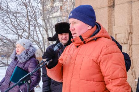 Красноярские коммунисты почтили память бывшего ссыльного И.В. Сталина возле мемориала «Кандальный путь»