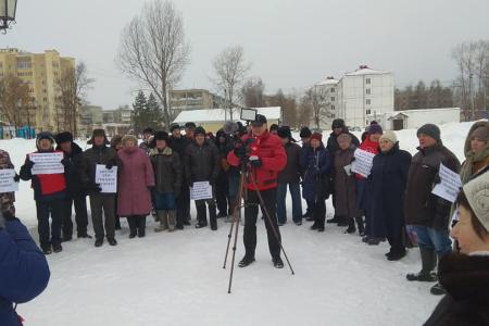 Костромская область. Коммунисты провели митинг в Волгореченске против «мусорной реформы»