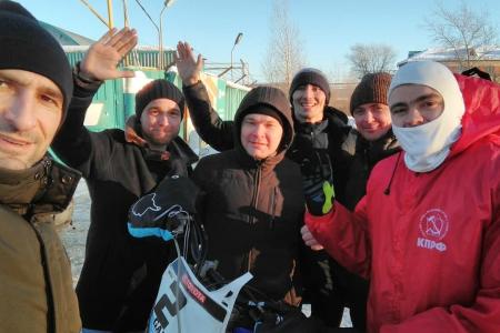 Комсомольцы Тюмени приняли участие в мотокроссе