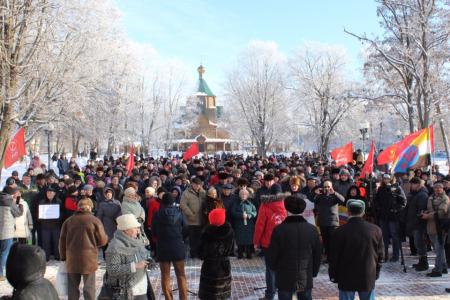 Белгородские коммунисты собрали массовый митинг против введения новых поборов с населения