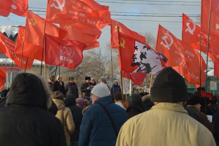 Алтайский край. Барнаульские коммунисты провели митинг  против социально-экономической политики правительства