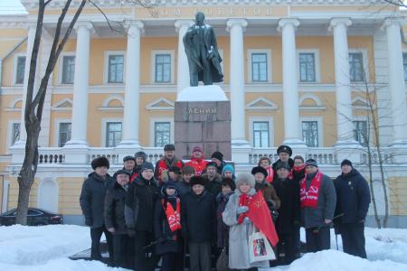 День памяти вождя трудового народа в Пскове