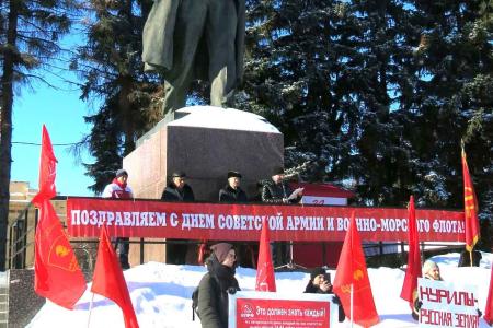 101-я годовщина Советской Армии и Военно-Морского Флота в Чувашии