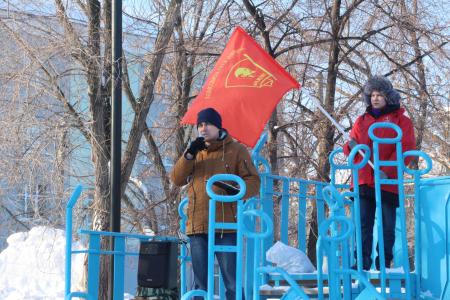 Самарские коммунисты провели митинг против мусорной реформы в Новокуйбышевске