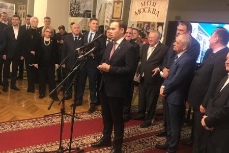 Юрий Афонин принял участие в открытии выставки, посвященной 25-летию Мосгордумы
