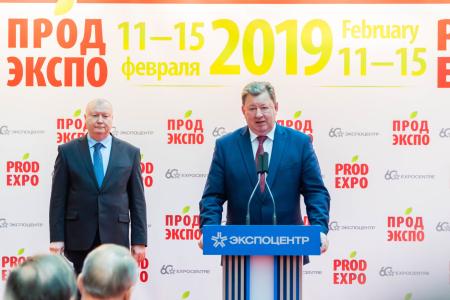 В.И. Кашин принял участие в торжественной церемонии открытия 26-й международной выставки «ПРОДЭКСПО-2019»