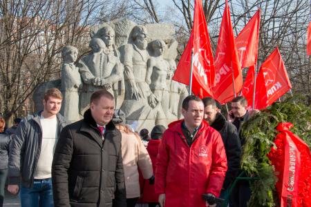 Краснодарский край. Активисты КПРФ отметили день освобождения столицы Кубани от фашистских оккупантов
