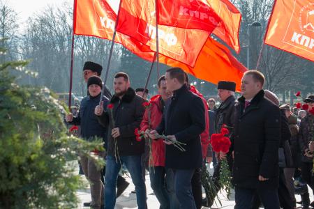 Краснодарский край. Активисты КПРФ отметили день освобождения столицы Кубани от фашистских оккупантов