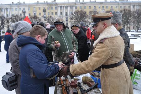 В Санкт-Петербурге состоялся митинг по случаю 101-й годовщины создания Красной Армии