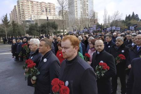 На памятном шествии в Баку депутат Д.А. Парфенов встретился с президентом Алиевым