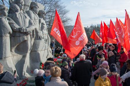 Краснодарский край. Активисты КПРФ отметили день освобождения столицы Кубани от фашистских оккупантов