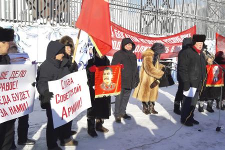 Митинг, посвящённый Дню Красной Армии, прошел в Якутске 