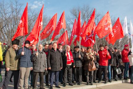 Краснодарский край. Активисты КПРФ отметили день освобождения столицы Кубани от фашистских оккупантов