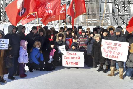 Митинг, посвящённый Дню Красной Армии, прошел в Якутске 