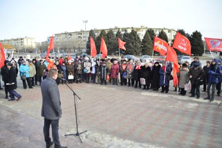 Волгоградская область. В Волжском отметили 101-лтие со дня создания Красной Армии