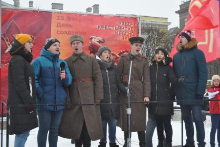 В Санкт-Петербурге состоялся митинг по случаю 101-й годовщины создания Красной Армии