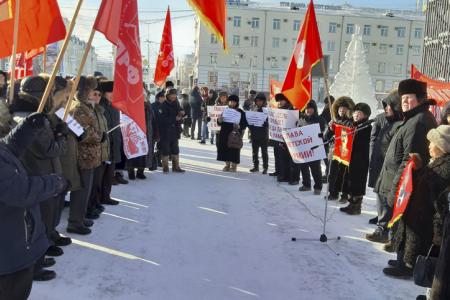 Митинг, посвящённый Дню Красной Армии, прошел в Якутске 