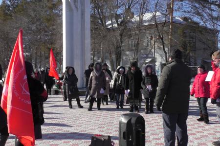 Амурская область. Митинг КПРФ против «мусорной аферы» в Шимановске состоялся вопреки противодействию городских властей