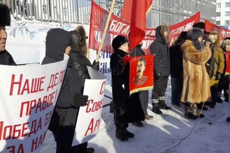 Митинг, посвящённый Дню Красной Армии, прошел в Якутске 