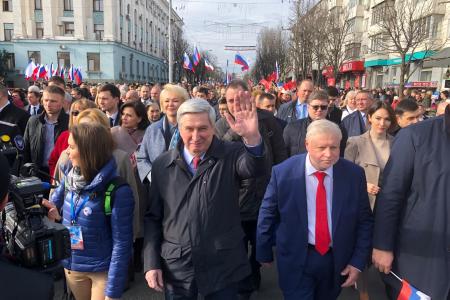Г.А. Зюганов и депутаты КПРФ принимают участие в торжественных мероприятиях, посвященных пятилетию возвращения Крыма и Севастополя в состав России